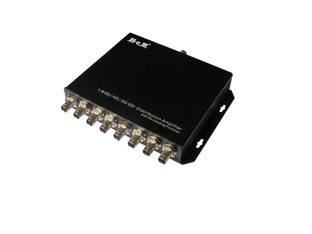 HEL-3108G 1分8 SD/HD/3G-SDI信号分配器- HD-SDI分配器- 深圳市好易灵